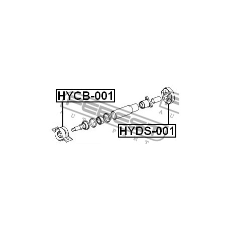 49190-26000 HYDS001 Hyundai Kia каре заден кардан
