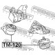 12361-30141 TM120 Toyota Land Cruiser тампон двигател