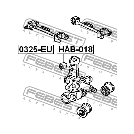 Носач 52390-S5A-981 0325EU Honda заден горен