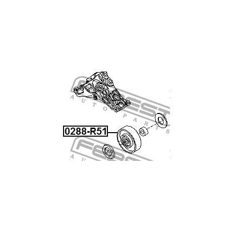 Ролка 11927-7S000 0288R51 Nissan Infiniti пистов ремък