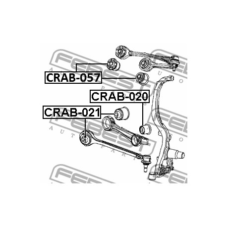 Тампон 04782561AE CRAB021 Chrysler Dodge преден долен носач