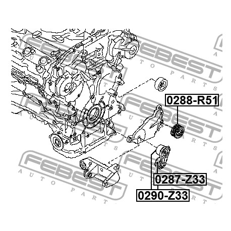 Обтегач 11955-1EA9D 0290Z33 Nissan Infiniti пистов ремък