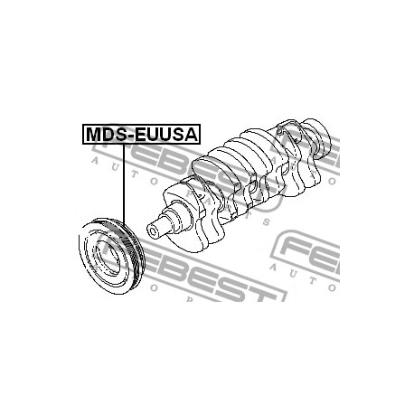 Демпферна шайба MD376056 MDSEUUSA Mitsubishi Dodge Chrysler