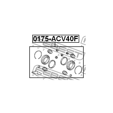 Ремонтен комплект 04478-33100 0175ACV40F Toyota Lexus преден спирачен апарат