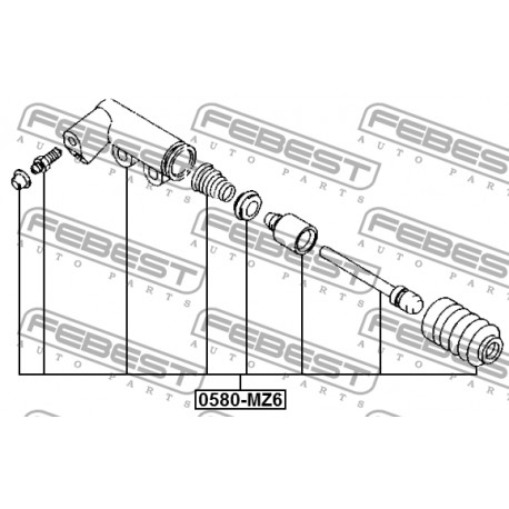 Помпа BTAB-41-920D 0580MZ6 Mazda 6 съединител долна