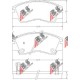 MB500812 36648 Mitsubishi предни накладки комплект