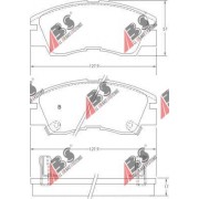 MB500812 36648 Mitsubishi предни накладки комплект
