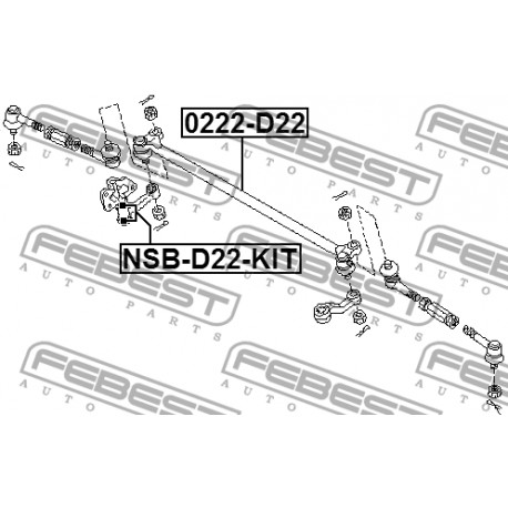 Кормилна щанга 48560-3S525 0222D22 Nissan Pick Up централна