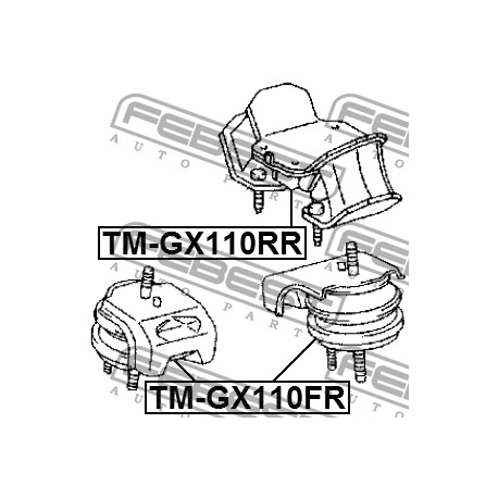 Тампон 12360-70040 TMGX110FR Lexus двигател