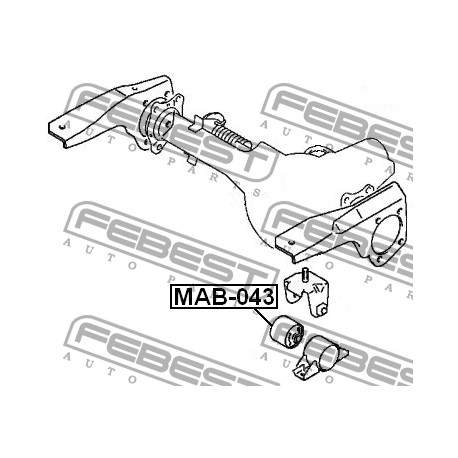 Тампон MB430694 MAB043 Mitsubishi диференциал