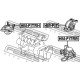 Тампон 50821-SAA-013 HMFITRH Honda двигател десен