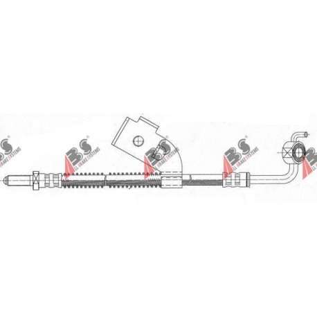 6510342 SL3705 Ford спирачен маркуч десен преден