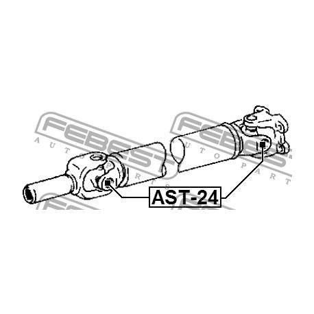 Каре 04371-13020 AST24 Toyota Lexus Subaru кардан 22.06X57.5
