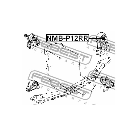Тампон 11320-AU405 NMBP12RR Nissan двигател заден