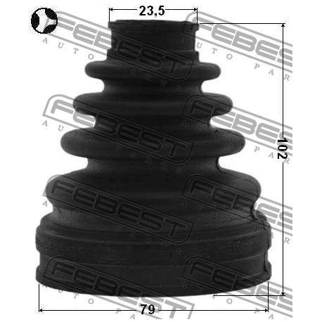 Маншон 04438-42190 0115AZT255LT Toyota вътрешно каре 79X102X23.5