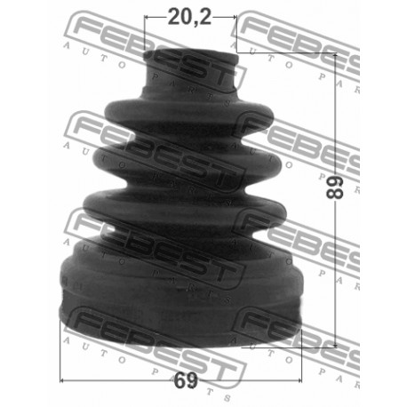 Маншон 44119-63J50 0715RS413 Honda Subaru вътрешно каре 69X89X20.2