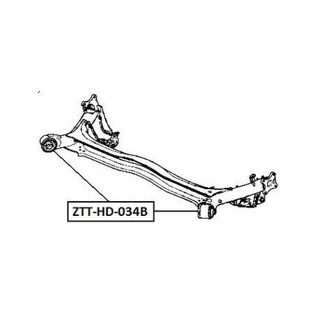 Тампон заден мост HABFKR HD034B Honda Civic Jazz