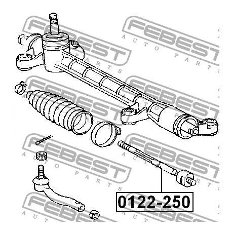 Кормилна щанга 45500-05030 0122250 Toyota Avensis вътрешна