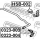 Биалетка 52320-S9A-003 0323003 Honda задна дясна