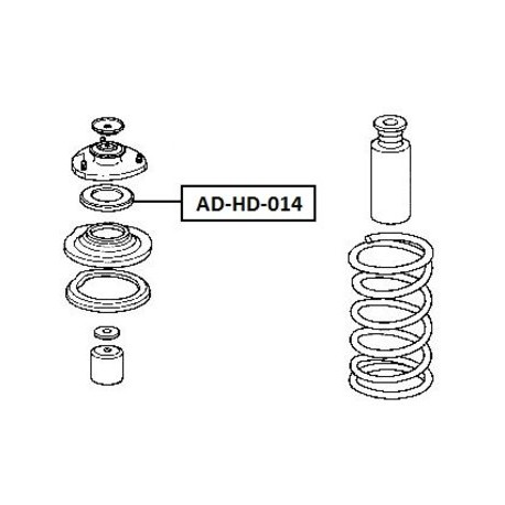 Лагер амортисъор 51726-SK3-003 HD014 Honda Hr-v