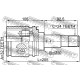Вътрешно каре 43040-05040 0111CDT220LH99 Toyota Avensis