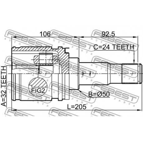 Вътрешно каре 43040-05040 0111CDT220LH99 Toyota Avensis