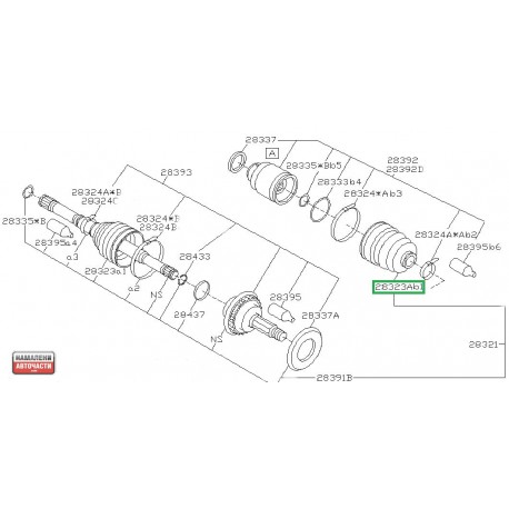 Маншон 28323FE001 Subaru