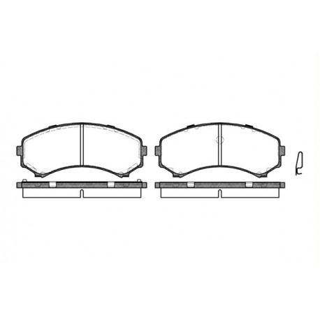 Предни накладки 0396.00 MR407422 Mazda Mitsubishi