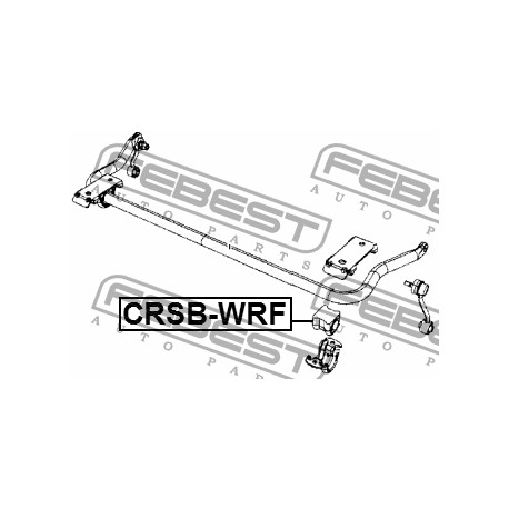 Тампон 52059973AC CRSBWRF Jeep Wrangler стабилизираща щанга