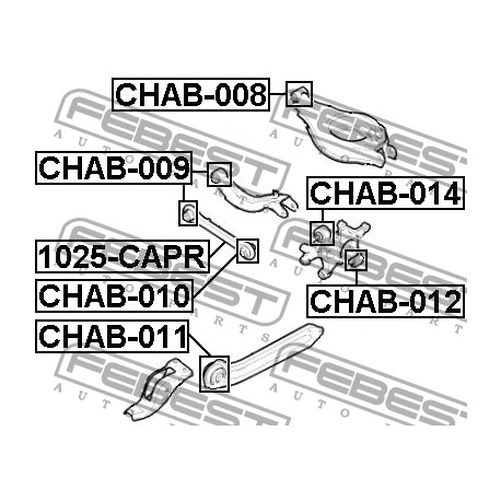 Щанга 96626425 1025CAPR Chevrolet Opel задна напречна