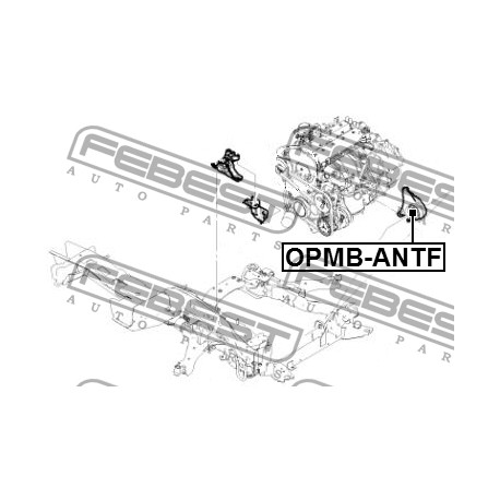 Тампон 4805369 OPMBANTF Chevrolet Opel двигател преден