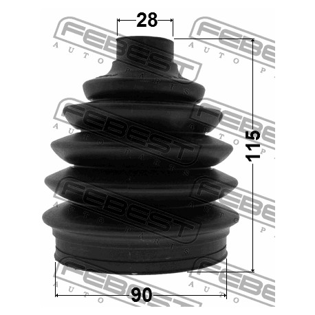 Маншон 96639351 1017PV250 Chevrolet Ssang Yong външно каре 90X115X28