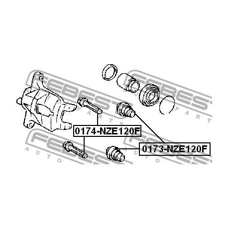 Водач 47715-52010 0174NZE120F Toyota преден спирачен апарат