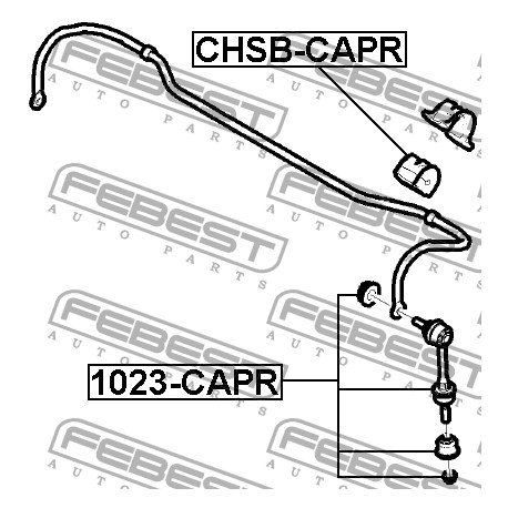 Тампон 96810752 CHSBCAPR Chevrolet Opel задна стабилизираща щанга