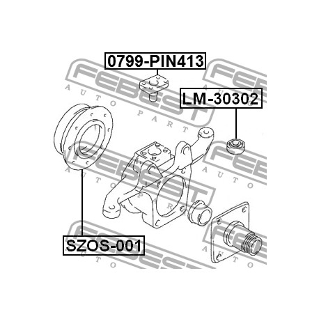 Лагер 09265-15005 LM30302 Suzuki шенкел 15X42X11X15