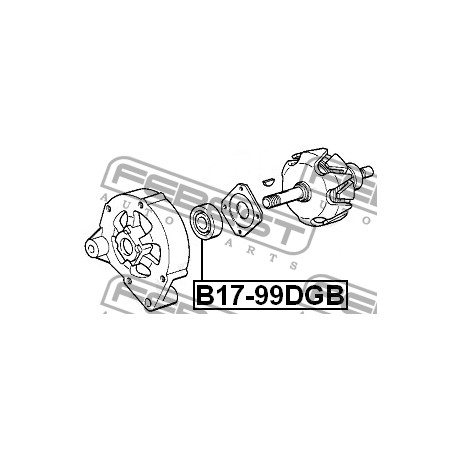 Лагер 9947676 B1799DGB Mitsubishi Nissan Toyota алтернатор 17X52X17