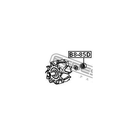 Лагер 23120-20P10 B885D Honda Mazda Mitsubishi Nissan алтернатор 8X23X14