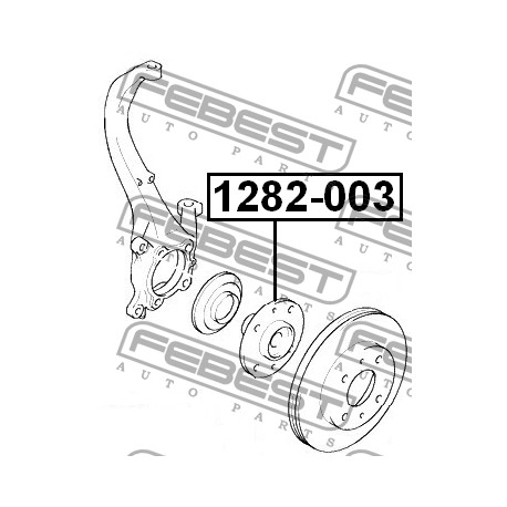 Главина 51750-38000 1282003 Hyundai Kia предна