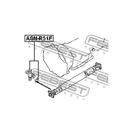 Каре 37125-2X801 ASNR51F Nissan преден кардан 27x76