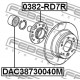 Главина 42210-S9A-000 0382RD7R Honda Cr-v задна