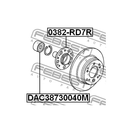Главина 42210-S9A-000 0382RD7R Honda Cr-v задна
