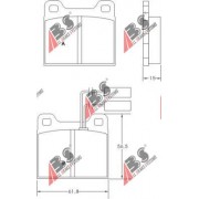 36005 Alfa Romeo комплект спирачни накладки дискови спирачки