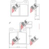36005 Alfa Romeo комплект спирачни накладки дискови спирачки