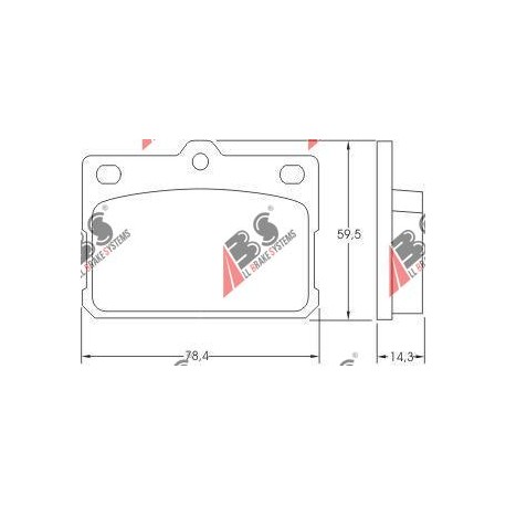 36072 Daihatsu комплект спирачни накладки дискови спирачки