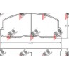 36508 Mitsubishi комплект спирачни накладки дискови спирачки