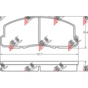 36508 Mitsubishi комплект спирачни накладки дискови спирачки