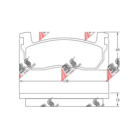 36510 Nissan комплект спирачни накладки дискови спирачки