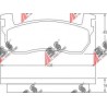 36510 Nissan комплект спирачни накладки дискови спирачки