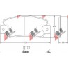 36518 Autobianchi комплект спирачни накладки дискови спирачки