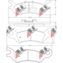 36502 Mazda комплект спирачни накладки дискови спирачки